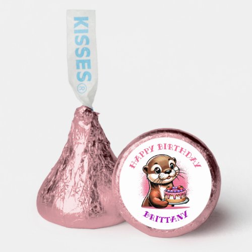 Otter Themed Girls Birthday Party Photo Hersheys Kisses