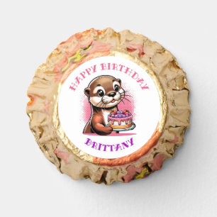 Otter Themed Girl's Birthday Party Photo Reese's Peanut Butter Cups