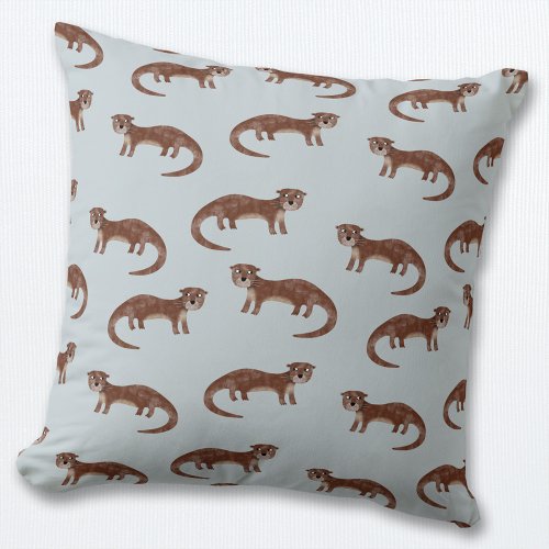 Otter Throw Pillow