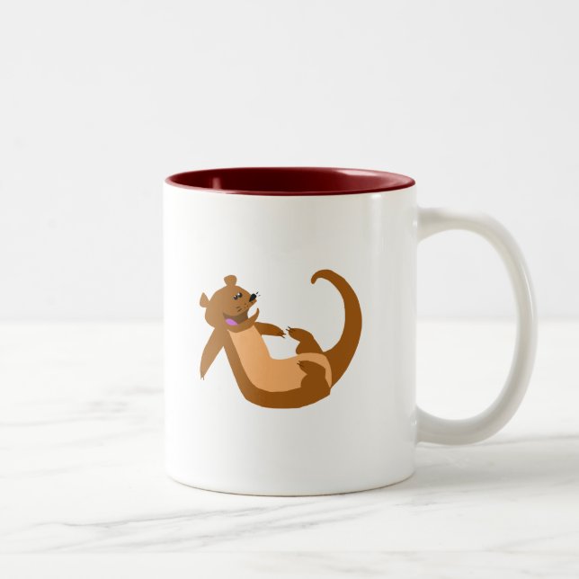 Otter Two-Tone Coffee Mug (Right)