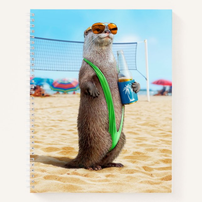 Otter Wearing Mankini Notebook (Front)