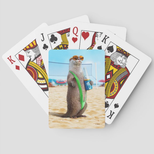 Otter Wearing Mankini Poker Cards (Back)
