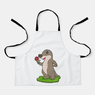 Otter with Flower Apron