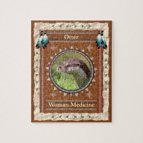 Otter  _Woman Medicine_ Jigsaw Puzzle w Box