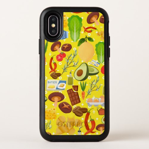 OtterBox Apple iPhone X Symmetry Case food pattern