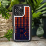 Otterbox Case<br><div class="desc">Monogram Red Halftone Modern Initial Personalized iPhone 16 Pro Max Case features a simple modern red halftone dot pattern with monogram below in modern script typography. Perfect as a gift for Chirstmas,  birthday,  Father's Day and more. Designed by ©2024 Evco Studio www.zazzle.com/store/evcostudio</div>