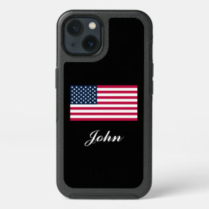 Otterbox Case American Flag + Name