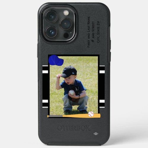 Otterbox Case with Baseball Photo and ID HAMbWG