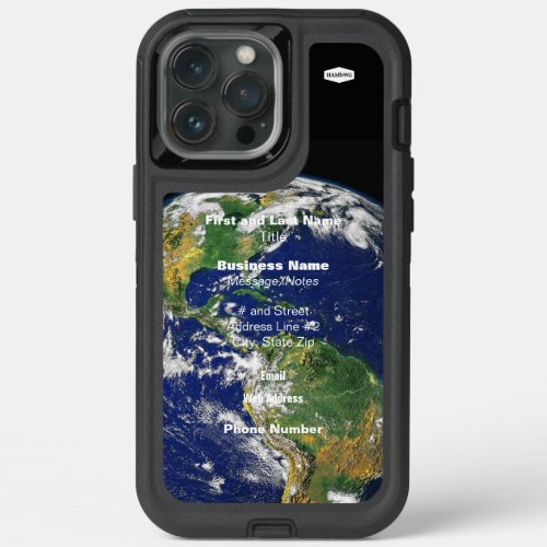 Otterbox Case with Earth Background HAMbWG