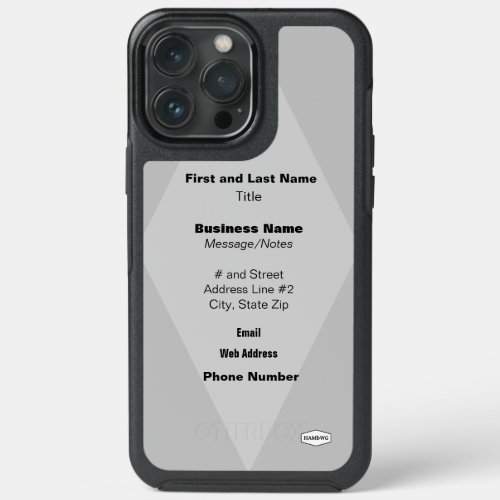 Otterbox Case with Photo and ID HAMbWG