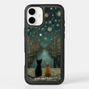 OtterBox: Cats Staring at The Starry Night Sky iPhone 16 Plus Case