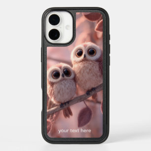 OtterBox: Cute Baby Owls Soft Pink Peach Pastel iPhone 16 Plus Case