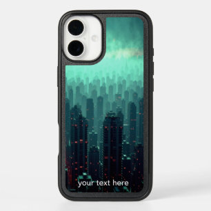 OtterBox: Dark Teal Night New York City Skyline iPhone 16 Plus Case