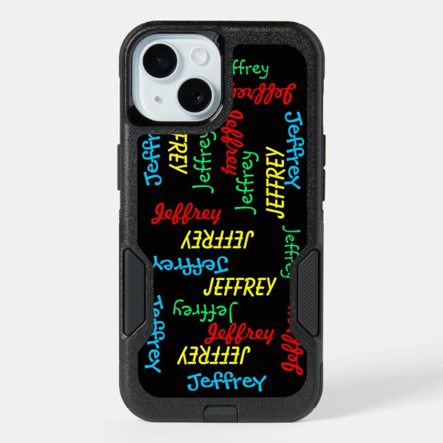Otterbox Fun Unique Repeating Names iPhone 17 Case (Back)