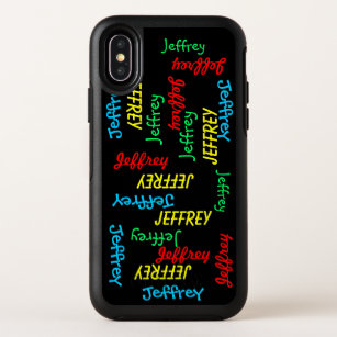 Otterbox Fun Unique Repeating Names OtterBox Symmetry iPhone XS Case
