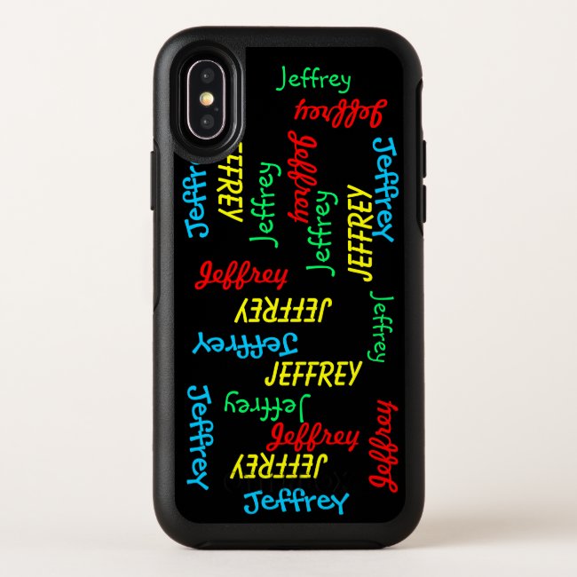 Otterbox Fun Unique Repeating Names iPhone Case