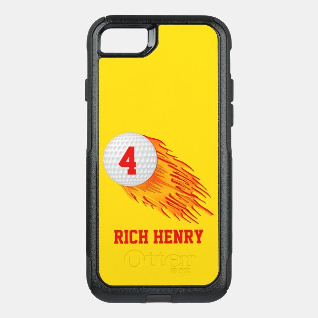 OtterBox Golf iPhone Case Your Text and Colors (Back)