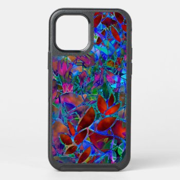 Otterbox Iphone 12 Case Floral Stained Glass by Medusa81 at Zazzle