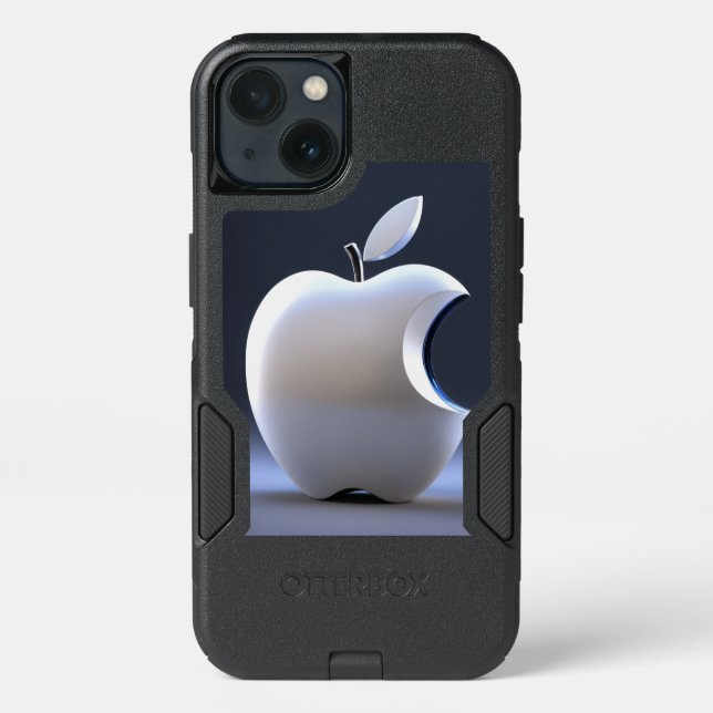 OtterBox iPhone 13 Case | White Apple Fruit Logo | (Back)