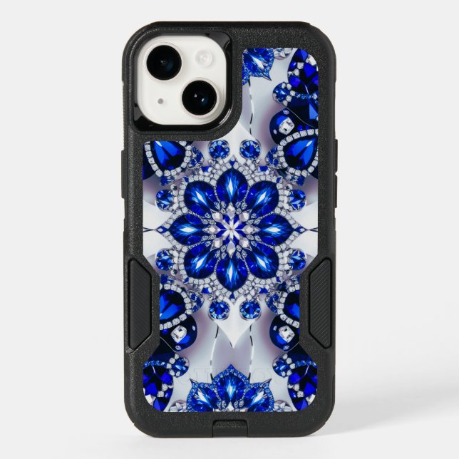 OtterBox iPhone 14 Case Blue White Colors (Back)