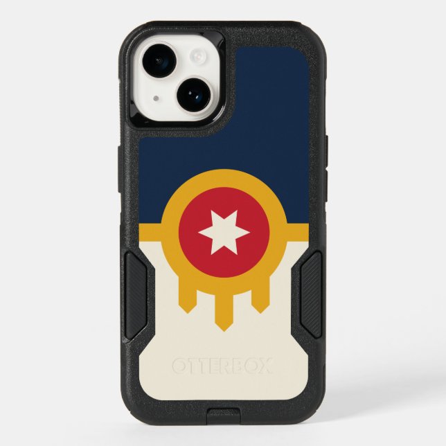 OtterBox iPhone 14 Case, Tulsa Flag (Back)