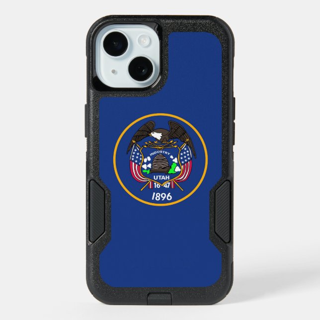 OtterBox iPhone 15 Case, Utah State old Flag Case (Back)