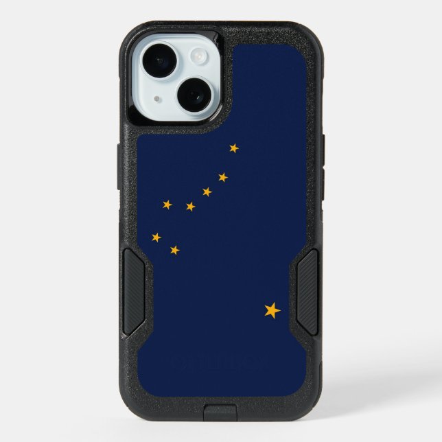 OtterBox iPhone 15 Case with Alaska Flag (Back)