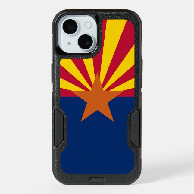 OtterBox iPhone 15 Case with Arizona Flag (Back)