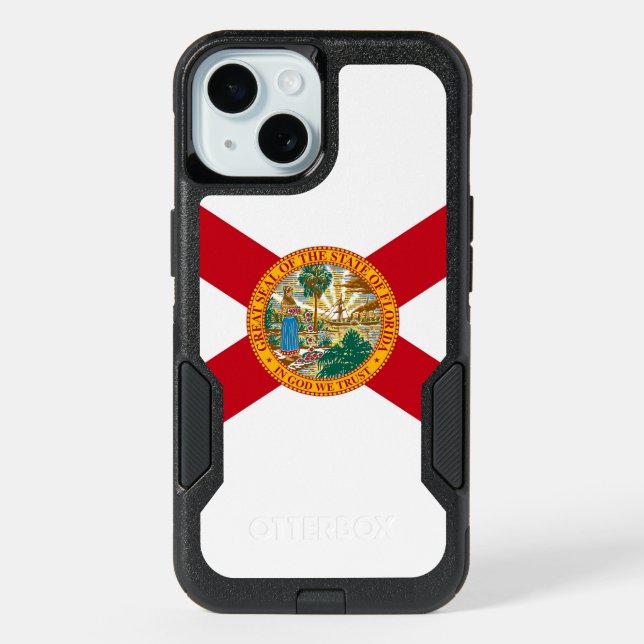 OtterBox iPhone 15 Case with Florida Flag (Back)
