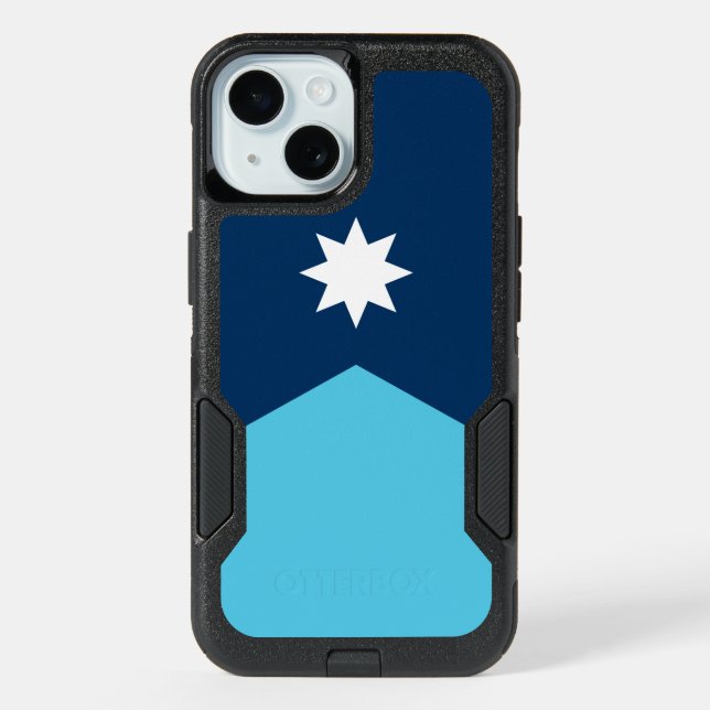 OtterBox iPhone 15 Case with Minnesota Flag (Back)