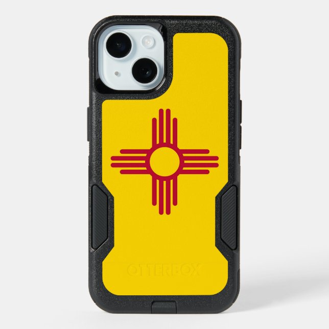 OtterBox iPhone 15 Case with New Mexico Flag (Back)