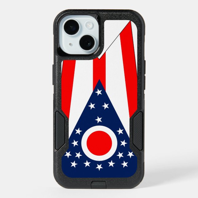 OtterBox iPhone 15 Case with Ohio Flag (Back)