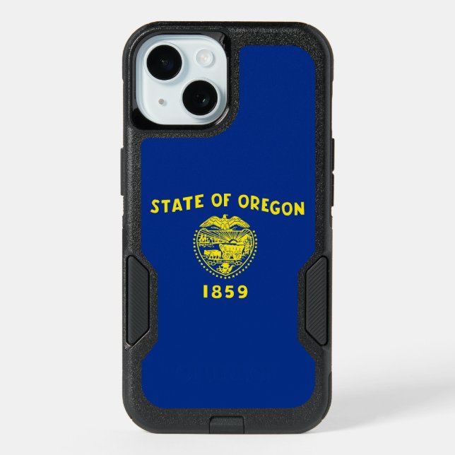 OtterBox iPhone 15 Case with Oregon Flag (Back)