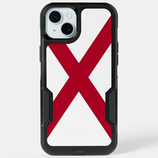 OtterBox iPhone 15 Plus Case, Alabama Flag (Back)