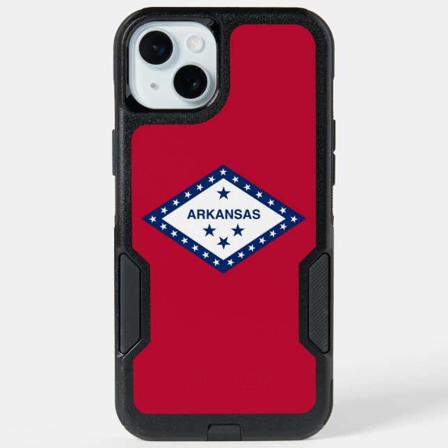 OtterBox iPhone 15 Plus Case, Arkansas Flag Case (Back)