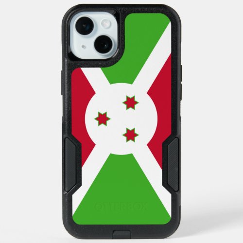 OtterBox iPhone 15 Plus Case, Burundi flag Case