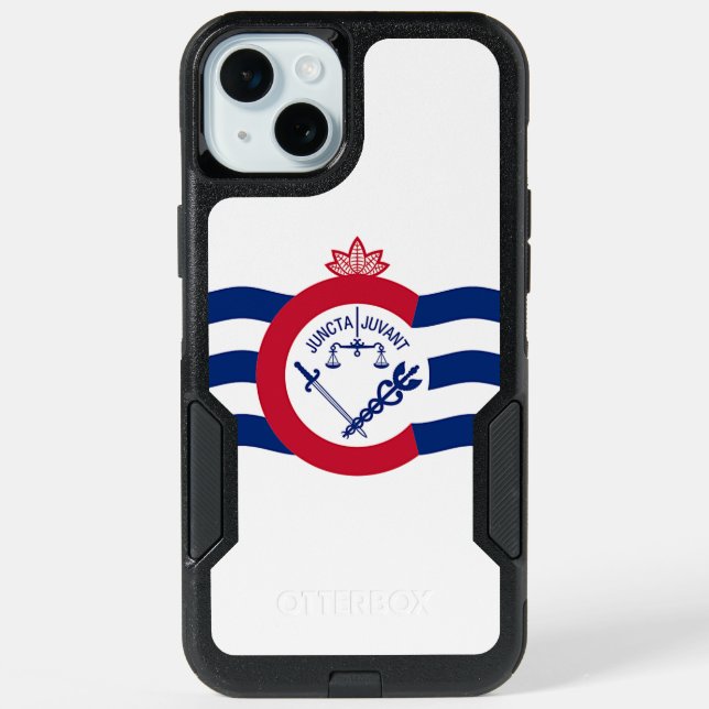OtterBox iPhone 15 Plus Case, Cincinnati flag Case (Back)