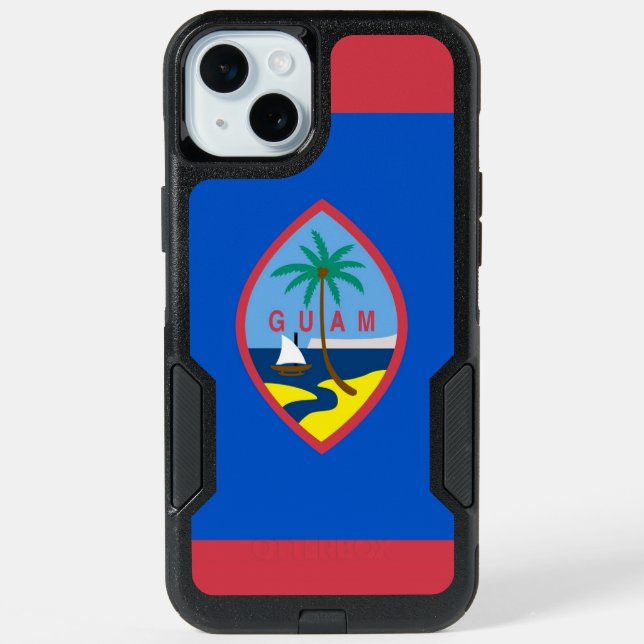 OtterBox iPhone 15 Plus Case, Guam Flag Case (Back)