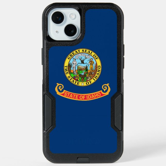 OtterBox iPhone 15 Plus Case, Idaho Flag Case (Back)