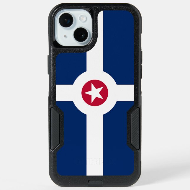 OtterBox iPhone 15 Plus Case, Indianapolis Flag Case (Back)