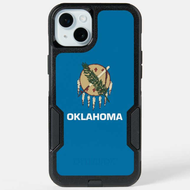 OtterBox iPhone 15 Plus Case, Oklahoma flag (Back)