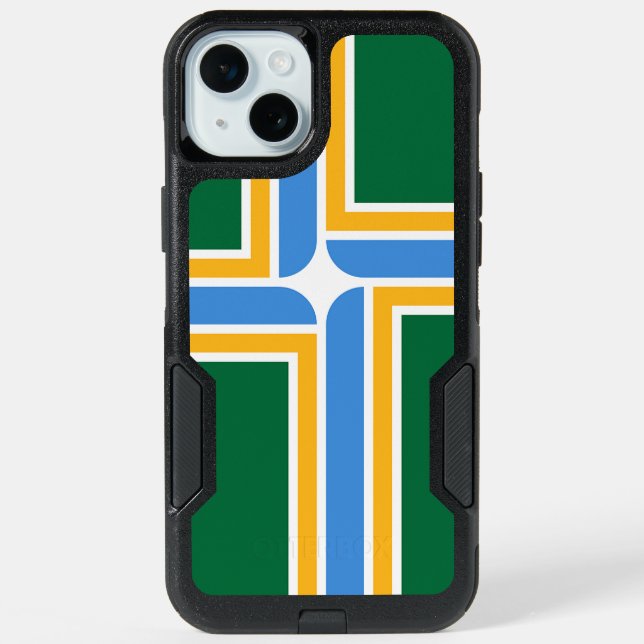 OtterBox iPhone 15 Plus Case, Portland flag Case (Back)