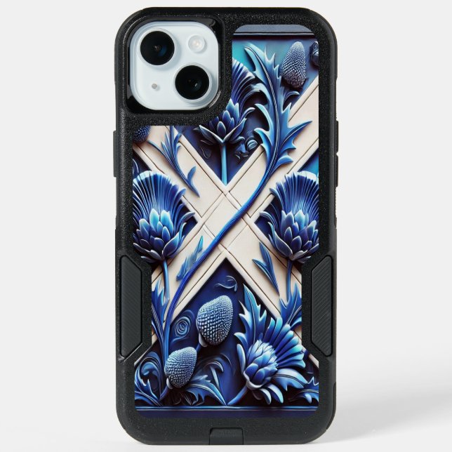 OtterBox iPhone 15 Plus Case, Scottish Thistles Case (Back)