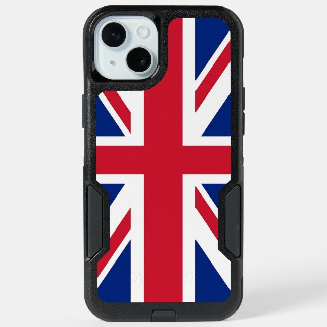 OtterBox iPhone 15 Plus Case, United Kingdom Flag (Back)