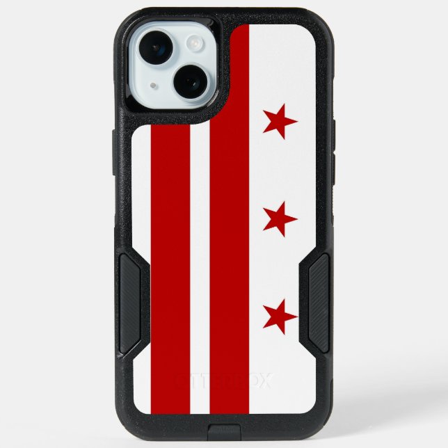 OtterBox iPhone 15 Plus Case, Washington DC flag Case (Back)
