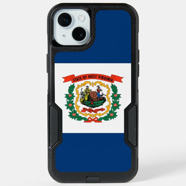 OtterBox iPhone 15 Plus Case, West Virginia flag (Back)
