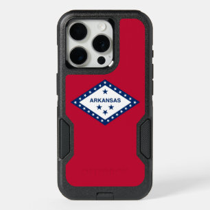 OtterBox iPhone 15 Pro Case, Akansas Flag Case