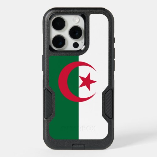 OtterBox iPhone 15 Pro Case, Algeria Flag Case