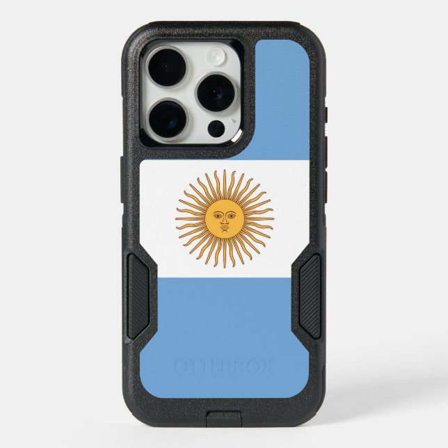 OtterBox iPhone 15 Pro Case, Argentina Flag Case (Back)