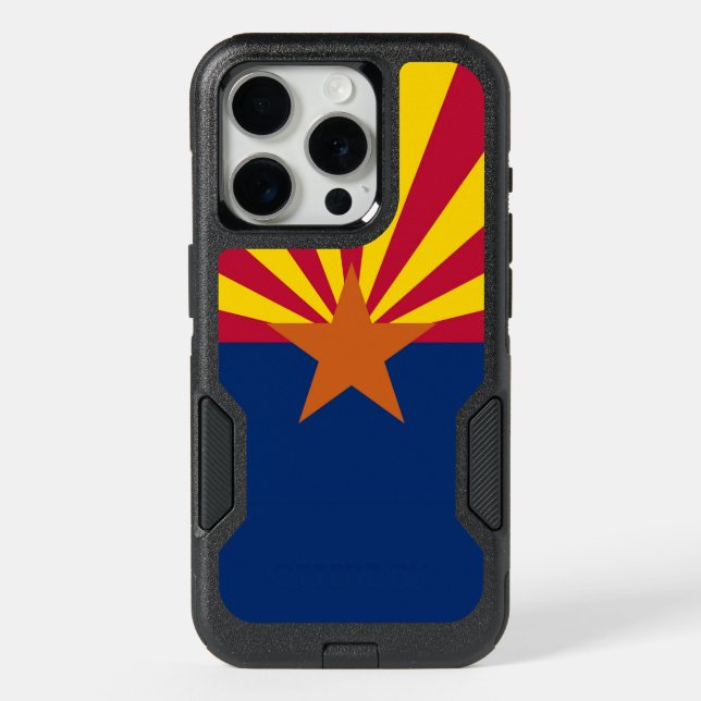 OtterBox iPhone 15 Pro Case, Arizona Flag Case (Back)